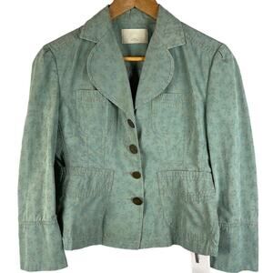 Ayres Designer Cottage‎ Core Lightweight Fitted Floral Blazer Size Medium
